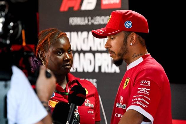 Formula 1 GP Hungary Budapest Friday, 01 08 2025 Lewis Hamilton 44, Scuderia Ferrari Formula 1 GP Hungary Budapest Friday, 01 08 2025 Copyright: xBEAUTIFULxSPORTS Erlhofx