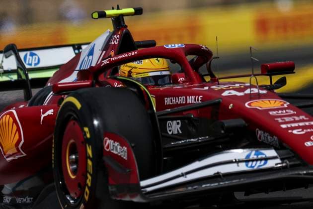 Lewis Hamilton F1 Hungarian GP 2025 Lewis Hamilton (GBR) - Scuderia Ferrari HP - SF-25 during Formula 1 Lenovo Hungarian Grand Prix 2025 on Aug 1., 2025 in Hungaroring, Hungary Mogyorod Red Bull Ring Pest Varmegye Hungary