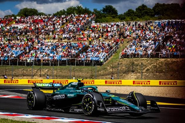 F1 HUNGARIAN GRAND PRIX FREE PRACTICE Felipe Drugovich of Brazil and Aston Martin F1 Team during friday s free practice ahead of the F1 Grand Prix of Hungary at Hungaroring Circuit on August 01, 2025, in Budapest, Hungary. Copyright: xx 080A3399
