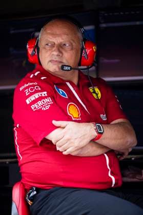 F1 - HUNGARIAN GRAND PRIX 2025 VASSEUR FrÃ dÃ ric (fra), Team Principal & General Manager of the Scuderia Ferrari, portrait during the 2025 Formula 1 Lenovo Hungarian Grand Prix, 14th round of the 2025 FIA Formula One World Championship, WM, Weltmeisterschaft from August 1 to 3, 2025 on the Hungaroring, in Mogyorod, Hungary - MogyorodHungary  Copyright: xJulienxDelfossex