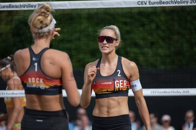 European Championship Beach Volleyball Düsseldorf, 01 08 2025 European Championship Beach Volleyball Düsseldorf on 01 08 2025 Copyright: xBEAUTIFULxSPORTS PeterxWeberx