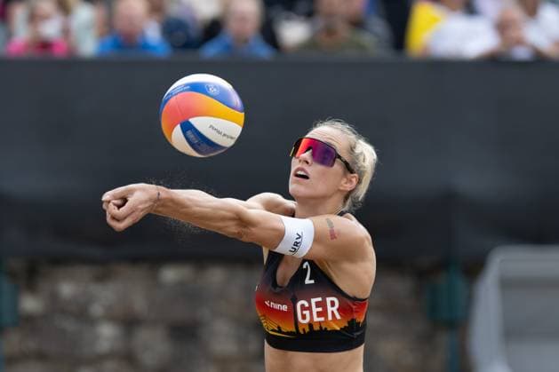 European Championship Beach Volleyball Düsseldorf, 01 08 2025 Louisa Lippmann GER European Championship Beach Volleyball Düsseldorf on 01 08 2025 Copyright: xBEAUTIFULxSPORTS PeterxWeberx