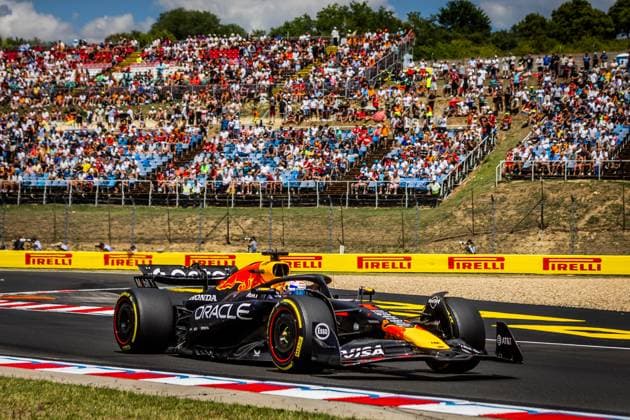 F1 HUNGARIAN GRAND PRIX FREE PRACTICE Max Verstappen of the Netherlands and Oracle Red Bull Racing during friday s free practice ahead of the F1 Grand Prix of Hungary at Hungaroring Circuit on August 01, 2025, in Budapest, Hungary. Copyright: xx 080A3531