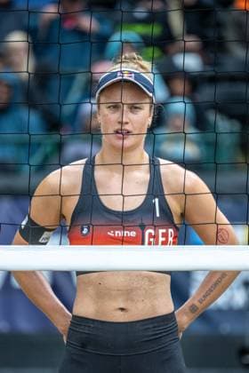 European Championship Beach Volleyball Düsseldorf, 01 08 2025 Svenja Mueller GER European Championship Beach Volleyball Düsseldorf on 01 08 2025 Copyright: xBEAUTIFULxSPORTS PeterxWeberx