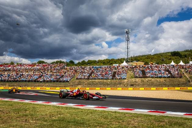 F1 HUNGARIAN GRAND PRIX FREE PRACTICE Lewis Hamilton of Great Britain and Scuderia Ferrari during friday s free practice ahead of the F1 Grand Prix of Hungary at Hungaroring Circuit on August 01, 2025, in Budapest, Hungary. Copyright: xx 080A3611