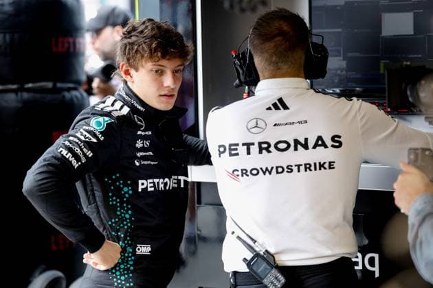 12 Andrea Kimi Antonelli ITA, Mercedes AMG Petronas F1 Team , F1 Grand Prix of Hungary at Hungaroring on August 1, 2025 in Budapest, Hungary Photo by HOCH ZWEI Budapest Hungary