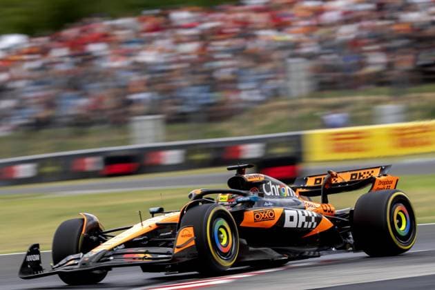 BOEDAPEST - Oscar Piastri (McLaren) at the Hungaroring during 1st free practice ahead of the Hungarian Grand Prix. ANP SANDER KING xVIxANPxSportx xxANPxIVx 532620988 originalFilename: 532620988.jpg