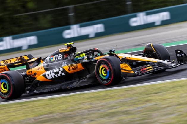 Ahead of Formula 1 Hungary Grand Prix BUDAPEST, HUNGARY - AUGUST 01: Lando Norris of United Kingdom driving the (4) McLaren MCL39 Mercedes on track during practice ahead of the F1 Grand Prix of Hungary at Hungaroring on August 01, 2025 in Budapest, Hungary. Arpad Kurucz Anadolu Budapest Hungary. Editorial use only. Please get in touch for any other usage.  Copyright: x2025xAnadoluxArpadxKuruczx