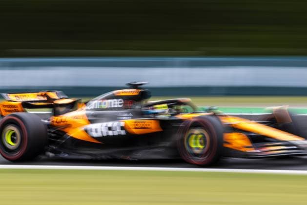 Ahead of Formula 1 Hungary Grand Prix BUDAPEST, HUNGARY - AUGUST 01: Lando Norris of United Kingdom driving the (4) McLaren MCL39 Mercedes on track during practice ahead of the F1 Grand Prix of Hungary at Hungaroring on August 01, 2025 in Budapest, Hungary. Arpad Kurucz Anadolu Budapest Hungary. Editorial use only. Please get in touch for any other usage.  Copyright: x2025xAnadoluxArpadxKuruczx
