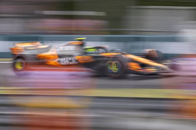 Ahead of Formula 1 Hungary Grand Prix BUDAPEST, HUNGARY - AUGUST 01: Lando Norris of United Kingdom driving the (4) McLaren MCL39 Mercedes on track during practice ahead of the F1 Grand Prix of Hungary at Hungaroring on August 01, 2025 in Budapest, Hungary. Arpad Kurucz Anadolu Budapest Hungary. Editorial use only. Please get in touch for any other usage.  Copyright: x2025xAnadoluxArpadxKuruczx
