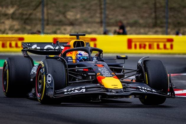F1 HUNGARIAN GRAND PRIX FREE PRACTICE Max Verstappen of the Netherlands and Oracle Red Bull Racing during friday s free practice ahead of the F1 Grand Prix of Hungary at Hungaroring Circuit on August 01, 2025, in Budapest, Hungary. Copyright: xx 080A4028