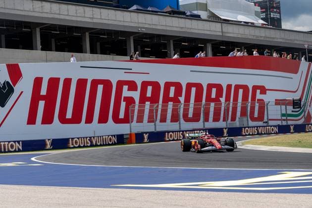 Charles Leclerc Scuderia Ferrari HP F1 Team, Monaco, 16 in SF 25, HUN, Formula 1 World Championship, Hungarian Grand Prix, Hungaroring, Practice Day, Free Practice 1, 2025 season, 01 08 2025 HUN, Formula 1 World Championship, Hungarian Grand Prix, Hungaroring, Practice Day, Free Practice 1, 2025 season, 01 08 2025 Budapest Copyright: xEibner-Pressefoto MarcelxFischerx EP_MFI