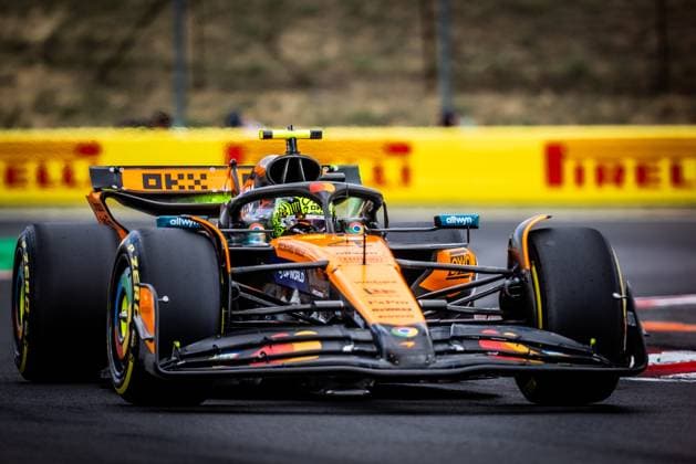 F1 HUNGARIAN GRAND PRIX FREE PRACTICE Lando Norris of Great Britain and McLaren during friday s free practice ahead of the F1 Grand Prix of Hungary at Hungaroring Circuit on August 01, 2025, in Budapest, Hungary. Copyright: xx 080A4389