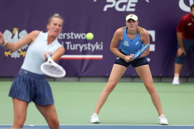 WARSZAWA 01.08.2025 TURNIEJ WTA, Tennis Damen 125 T-MOBILE POLISH OPEN --- TENNIS TOURNAMENT WTA 125 POLISH OPEN IN WARSAW ISABELLE HAVERLAG MARTYNA KUBKA FOT. PIOTR KUCZA FOTOPYK NEWSPIX.PL --- newspix.pl 
