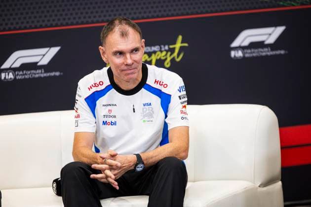 F1 - HUNGARIAN GRAND PRIX 2025 press conference, PK, Pressekonferenz PERMANE Alan (gbr), Team Principal of Visa Cash App RB F1 Team, portrait during the 2025 Formula 1 Lenovo Hungarian Grand Prix, 14th round of the 2025 FIA Formula One World Championship, WM, Weltmeisterschaft from August 1 to 3, 2025 on the Hungaroring, in Mogyorod, Hungary - MogyorodHungary  Copyright: xJulienxDelfossex