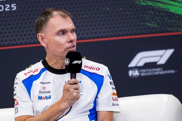 F1 - HUNGARIAN GRAND PRIX 2025 press conference, PK, Pressekonferenz PERMANE Alan (gbr), Team Principal of Visa Cash App RB F1 Team, portrait during the 2025 Formula 1 Lenovo Hungarian Grand Prix, 14th round of the 2025 FIA Formula One World Championship, WM, Weltmeisterschaft from August 1 to 3, 2025 on the Hungaroring, in Mogyorod, Hungary - MogyorodHungary  Copyright: xJulienxDelfossex