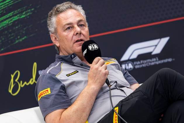 F1 - HUNGARIAN GRAND PRIX 2025 press conference, PK, Pressekonferenz ISOLA Mario (ita), Motorsport Racing Manager of Pirelli, portrait during the 2025 Formula 1 Lenovo Hungarian Grand Prix, 14th round of the 2025 FIA Formula One World Championship, WM, Weltmeisterschaft from August 1 to 3, 2025 on the Hungaroring, in Mogyorod, Hungary - MogyorodHungary  Copyright: xJulienxDelfossex