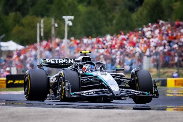 F1 HUNGARIAN GRAND PRIX FREE PRACTICE Andrea Kimi Antonelli of Italy and Mercedes AMG Petronas F1 Team during friday s free practice ahead of the F1 Grand Prix of Hungary at Hungaroring Circuit on August 01, 2025, in Budapest, Hungary. Copyright: xx 080A5272
