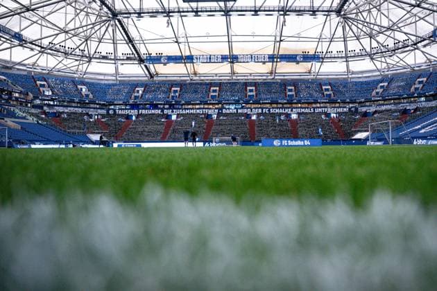 01 08 2025, Football, 2 Bundesliga, Season 2025 2026, 1 Matchday, FC Schalke 04 Hertha BSC, Veltins Arena Overview, xRHR FOTO YYx Copyright: KROEGER RHR-FOTOx RHR-FOTO YY