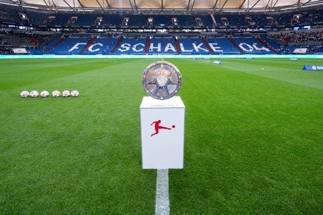 01 08 2025, Football, 2 Bundesliga, Season 2025 2026, 1 Matchday, FC Schalke 04 Hertha BSC, Meisterschale 2 Liga xRHR PHOTO YYx Copyright: KROEGER RHR-FOTOx RHR-FOTO YY