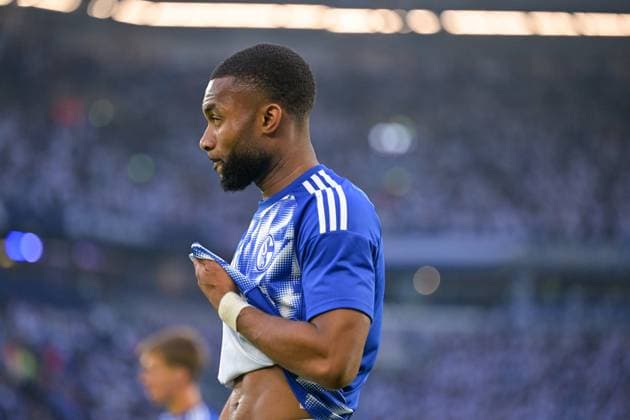 01 08 2025, Football, 2 Bundesliga, Season 2025 2026, 1 Matchday, FC Schalke 04 Hertha BSC, Moussa Sylla FC Schalke 04 xRHR PHOTO YYx Copyright: KROEGER RHR-FOTOx RHR-FOTO YY