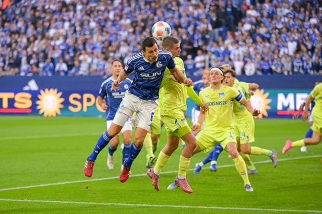 01 08 2025, Soccer, 2 Bundesliga, Season 2025 2026, 1 Matchday, FC Schalke 04 Hertha BSC, Ron Schallenberg FC Schalke 04 xRHR PHOTO YYx Copyright: KROEGER RHR-FOTOx RHR-FOTO YY
