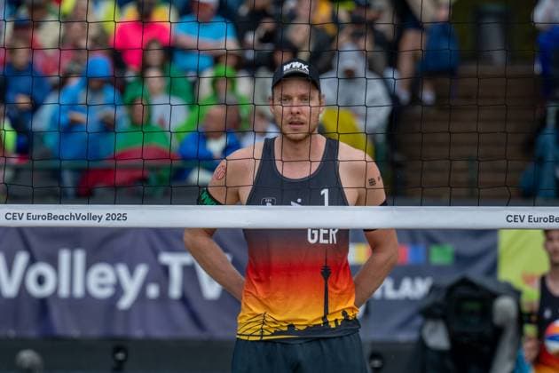 European Championship Beach Volleyball Düsseldorf, 01 08 2025 Nils Ehlers GER European Championship Beach Volleyball Düsseldorf on 01 08 2025 Copyright: xBEAUTIFULxSPORTS PeterxWeberx