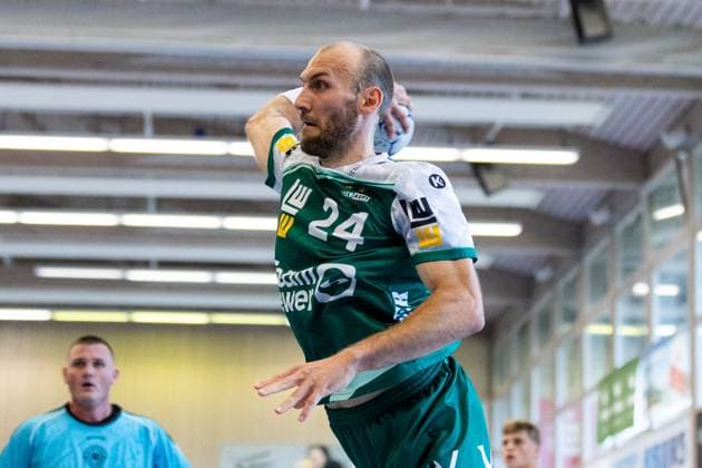 Marcel SCHILLER FRISCH AUF Goeppingen, 24 FRISCH AUF Goeppingen FAG vs SG Koendringen Teningen, Handball, Men, S Cup Altensteig 2025, Season 2025 2026, 01 08 2025 FRISCH AUF Goeppingen FAG vs SG Koendringen Teningen, Handball, Men, S Cup Altensteig 2025, Season 2025 2026, 01 08 2025 Altensteig Copyright: xEibnerxPressefoto OliverxSchmidtx EP_OST