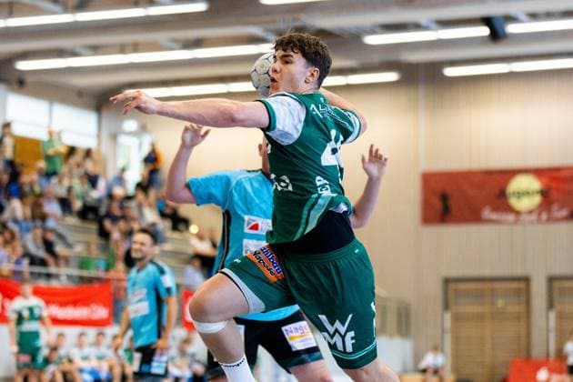 Elias NEWEL FRISCH AUF Goeppingen, 40 FRISCH AUF Goeppingen FAG vs SG Koendringen Teningen, Handball, Men, S Cup Altensteig 2025, Season 2025 2026, 01 08 2025 FRISCH AUF Goeppingen FAG vs SG Koendringen Teningen, Handball, Men, S Cup Altensteig 2025, Season 2025 2026, 01 08 2025 Altensteig Copyright: xEibnerxPressefoto OliverxSchmidtx EP_OST