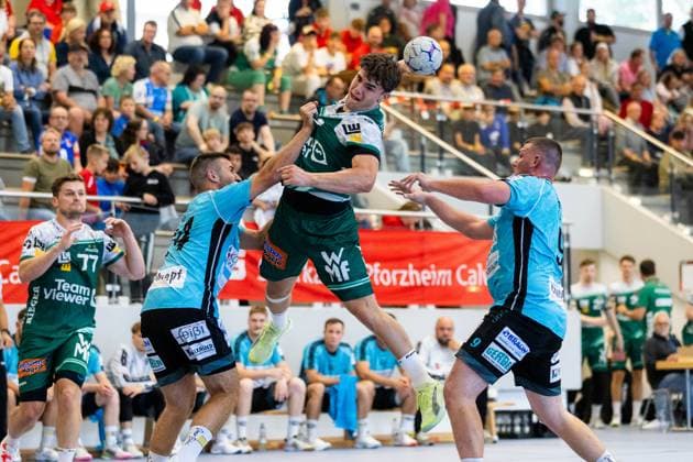 Elias NEWEL FRISCH AUF Goeppingen, 40 FRISCH AUF Goeppingen FAG vs SG Koendringen Teningen, Handball, Men, S Cup Altensteig 2025, Season 2025 2026, 01 08 2025 FRISCH AUF Goeppingen FAG vs SG Koendringen Teningen, Handball, Men, S Cup Altensteig 2025, Season 2025 2026, 01 08 2025 Altensteig Copyright: xEibnerxPressefoto OliverxSchmidtx EP_OST