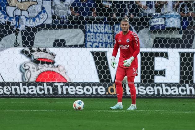 Sports, Football, 2 Bundesliga Season 2025 2026 1 Matchday FC Schalke 04 Hertha BSC Berlin 01 08 2025, VELTINS Arena Loris Karius FC Schalke 04, 1 Gelsenkirchen VELTINS Arena Nordrhein Westfalen Germany