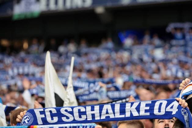 Fans of FC Schalke 04 at the match of the 2 Bundesliga season 2025 26 FC Schalke 04 Hertha BSC Copyright Thomas Pakusch