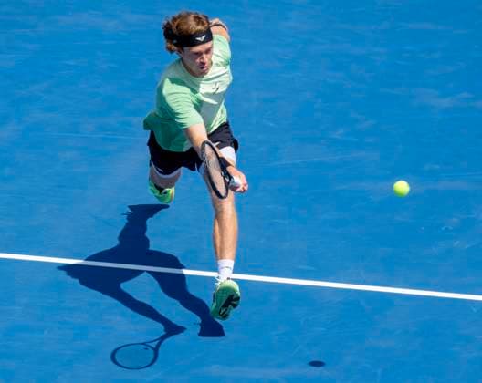 August 1, 2025, Toronto, On, Canada: Andrey Rublev of Russia hits a forehand return to Lorenzo Sonego of Italy during their match at the National Bank Open in Toronto on Friday, August 1, 2025. Canada News - August 1, 2025  - ZUMAc35_ 20250801_zaf_c35_051 Copyright: xFrankxGunnx