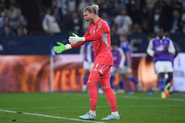 Soccer 2 Bundesliga 1 Matchday FC Schalke 04 Hertha BSC Berlin on 01 08 2025 at the Veltins Arena in Gelsenkirchen Loris Karius Schalke DFL regulations prohibit any use of photographs as image sequences and or quasi video xRx