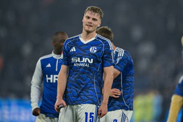 01 08 2025, Football, 2 Bundesliga, Season 2025 2026, 1 Matchday, FC Schalke 04 Hertha BSC, Emil Hojlund FC Schalke 04 xRHR PHOTO YYx Copyright: KROEGER RHR-FOTOx RHR-FOTO YY
