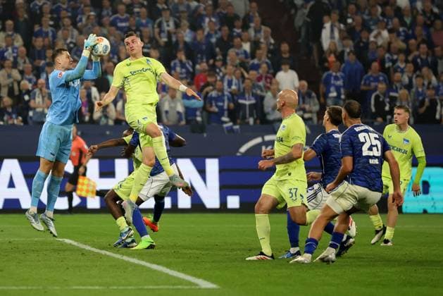 Tjark Ernst Hertha BSC at the match of the 2 Bundesliga season 2025 26 FC Schalke 04 Hertha BSC Copyright Thomas Pakusch