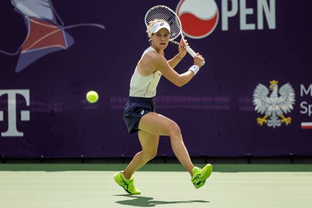 WTA, Tennis Damen 125 - T-Mobile Polish Open 2025 Viktorija Golubic during WTA 125 tennis tournament, T-Mobile Polish Open 2025 semi-final in Warsaw, Poland on August 01, 2025. Warsaw Poland  Copyright: xFotoxOlimpikx originalFilename:jastrzebowski-wta125tm250801_npCkj.jpg