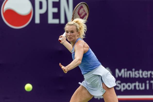 WTA, Tennis Damen 125 - T-Mobile Polish Open 2025 Katerina Siniakova during WTA 125 tennis tournament, T-Mobile Polish Open 2025 semi-final in Warsaw, Poland on August 01, 2025. Warsaw Poland  Copyright: xFotoxOlimpikx originalFilename:jastrzebowski-wta125tm250801_npkHL.jpg