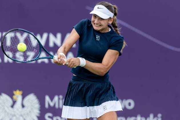 WTA, Tennis Damen 125 - T-Mobile Polish Open 2025 Victoria Jimenez Kasintseva during WTA 125 tennis tournament, T-Mobile Polish Open 2025 semi-final in Warsaw, Poland on August 01, 2025. Warsaw Poland  Copyright: xFotoxOlimpikx originalFilename:jastrzebowski-wta125tm250801_npnfI.jpg
