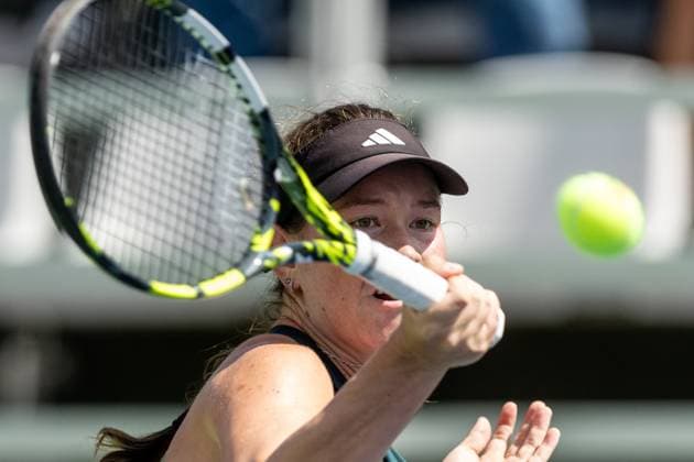 WTA, Tennis Damen 125 - T-Mobile Polish Open 2025 Dominika Salkova during WTA 125 tennis tournament, T-Mobile Polish Open 2025 semi-final in Warsaw, Poland on August 01, 2025. Warsaw Poland  Copyright: xFotoxOlimpikx originalFilename:jastrzebowski-wta125tm250801_npOK5.jpg