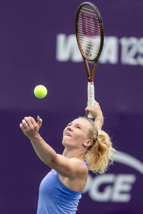 WTA, Tennis Damen 125 - T-Mobile Polish Open 2025 Katerina Siniakova during WTA 125 tennis tournament, T-Mobile Polish Open 2025 semi-final in Warsaw, Poland on August 01, 2025. Warsaw Poland  Copyright: xFotoxOlimpikx originalFilename:jastrzebowski-wta125tm250801_npOTN.jpg