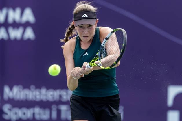 WTA, Tennis Damen 125 - T-Mobile Polish Open 2025 Dominika Salkova during WTA 125 tennis tournament, T-Mobile Polish Open 2025 semi-final in Warsaw, Poland on August 01, 2025. Warsaw Poland  Copyright: xFotoxOlimpikx originalFilename:jastrzebowski-wta125tm250801_npt2f.jpg