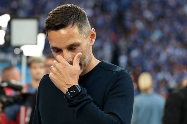 Head coach Stefan Leitl Hertha BSC at the match of the 2 Bundesliga season 2025 26 FC Schalke 04 Hertha BSC Copyright Thomas Pakusch