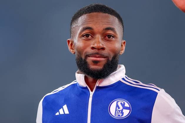 01 08 2025, Football, FC Schalke 04 Hertha BSC, 1 Matchday, 2 Bundesliga, Veltins Arena Gelsenkirchen, Season 2025 2026 Moussa Sylla Schalke04 09 DFB regulations prohibit any use of photographs as image sequences and or quasi video Nordrhein Westfalen Germany