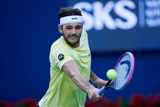 National Bank Open 2025 - Day 7 TORONTO, CANADA - AUGUST 1 : Taylor Fritz of the United States in action against Gabriel Diallo of Canada on day seven of the 2025 National Bank Open at Sobeys Stadium in Toronto, Ontario, Canada on August 1, 2025. Mert Alper Dervis Anadolu Ontario Canada. Editorial use only. Please get in touch for any other usage.  Copyright: x2025xAnadoluxMertxAlperxDervisx