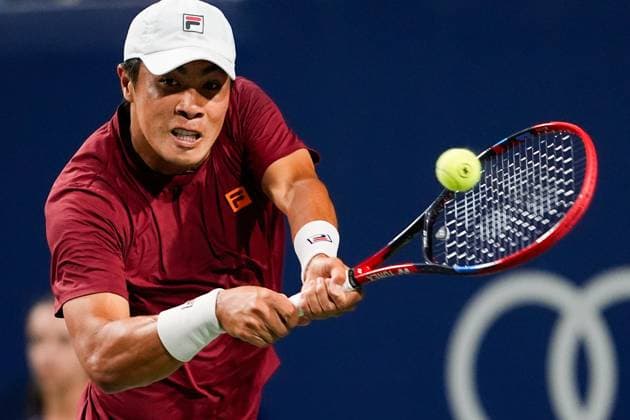 National Bank Open 2025 - Day 7 TORONTO, CANADA - AUGUST 1 : Brandon Nakashima of the United States in action against Ben Shelton of the United States on day seven of the 2025 National Bank Open at Sobeys Stadium in Toronto, Ontario, Canada on August 1, 2025. Mert Alper Dervis Anadolu Ontario Canada. Editorial use only. Please get in touch for any other usage.  Copyright: x2025xAnadoluxMertxAlperxDervisx