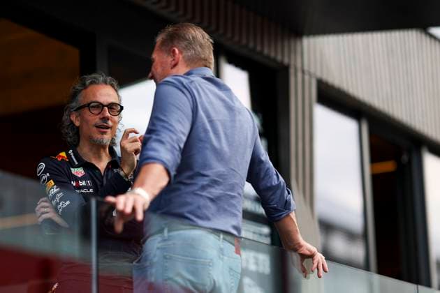 Laurent Mekies, Team Principal of Oracle Red Bull Racing and Jos Verstappen , Qualifying, F1 Grand Prix of Hungary, on August 02, 2025 in Budapeste, Hungary Photo by Diogo Cardoso DeFodi Images Laurent Mekies, Team Principal of Oracle Red Bull Racing and Jos Verstappen , Qualifying, F1 Grand Prix of Hungary, Hungaroring on August 2, 2025 in Budapeste, Hungary Photo by Diogo Cardoso DeFodi Images