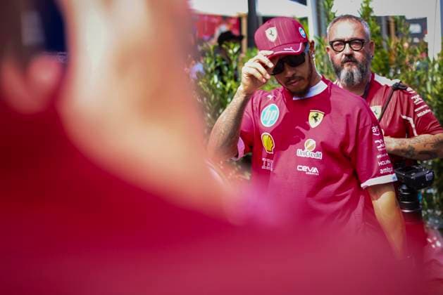 F1 Grand Prix Of Hungary - Practice Session Lewis Hamilton of United Kingdom before the practice session. Hamilton is driving the F1 race car No¯44, the Ferrari SF‘25 for the Scuderia Ferrari HP Formula¯One Team ahead of the Formula One Lenovo Hungarian Grand Prix 2025 at the Hungaroring. Budapest, Hungary on August¯2,¯2025. Budapest Hungary  Copyright: xNicolasxEconomoux originalFilename:economou-notitle250802_npvPB.jpg