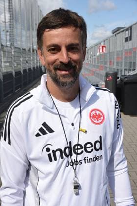 02 08 2025 xhpx Dreieich, maxworx Sportpark Women Eintracht Frankfurt Training Nikolaos Arnautis Coach Eintracht Frankfurt Women