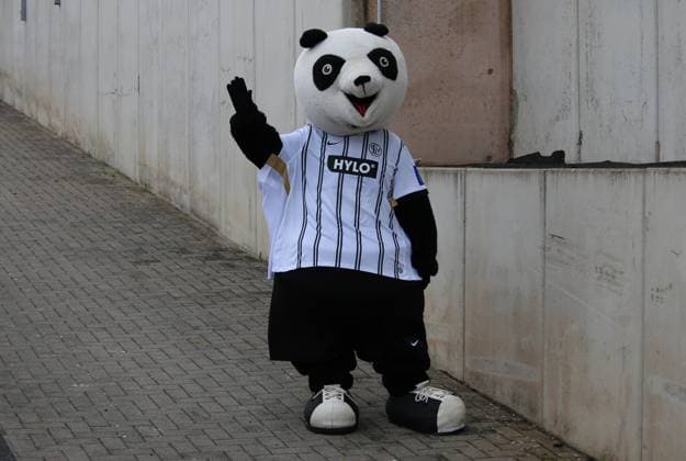 02 08 2025, xpfrx, Soccer 2 Bundesliga, SV Elversberg 1 FC Nürnberg Mascot Elversberg DFL DFB REGULATIONS PROHIBIT ANY USE OF PHOTOGRAPHS as IMAGE SEQUENCES and or QUASI VIDEO Elversberg